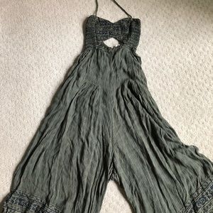 Boho Green Romper